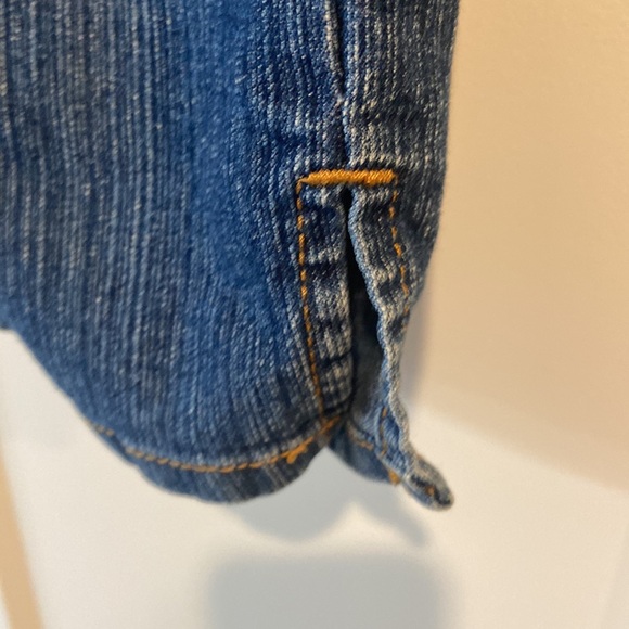 baby phat y2k denim jean capris 3/4 with embroidered butt pockets carnival - Picture 9 of 17